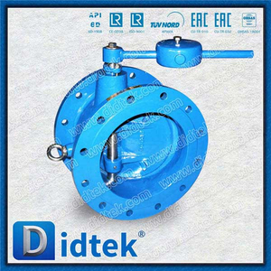 Valve de contrôle de papillon avec contrepoids hydraulique