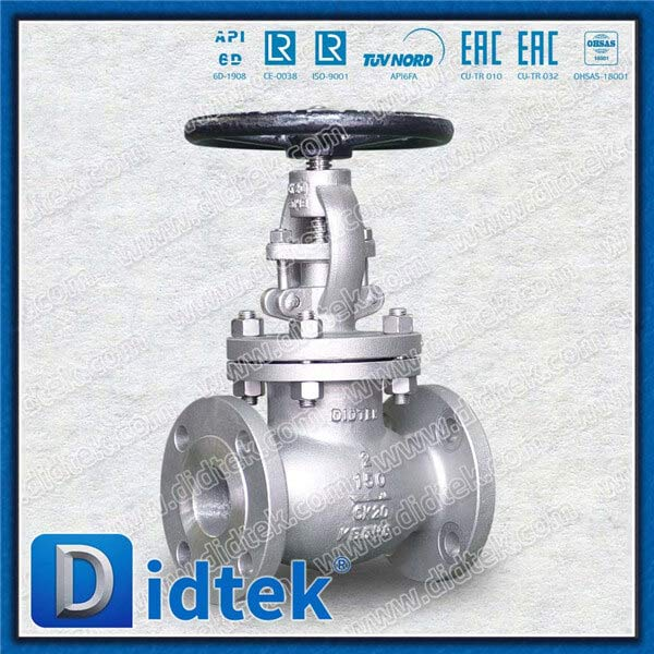 Caustique chimique ASTM A351 Valve de globe