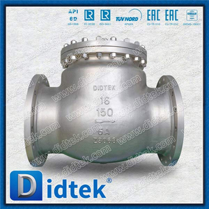 S32760 6A 16 '' Abritique à bride Soutrage renouvelable Valve de contre contrôle de swing horizontal d'ouverture complète