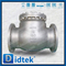 S32760 6A 16 '' Abritique à bride Soutrage renouvelable Valve de contre contrôle de swing horizontal d'ouverture complète