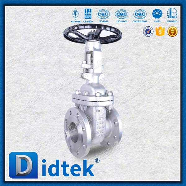 DIN GATE VALVE-DN80, CF8, roue à main, bride