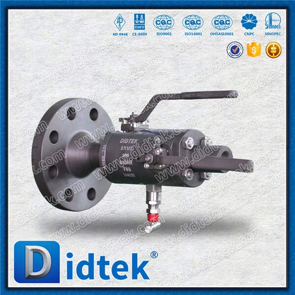 300 lb A105N Valve de purge à double bloc intégrale