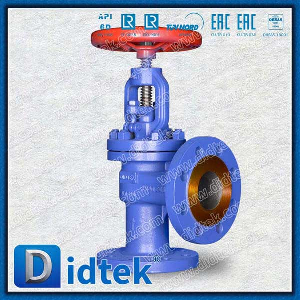 1.0619 SS304 Spring Angle Globe Cask Valve