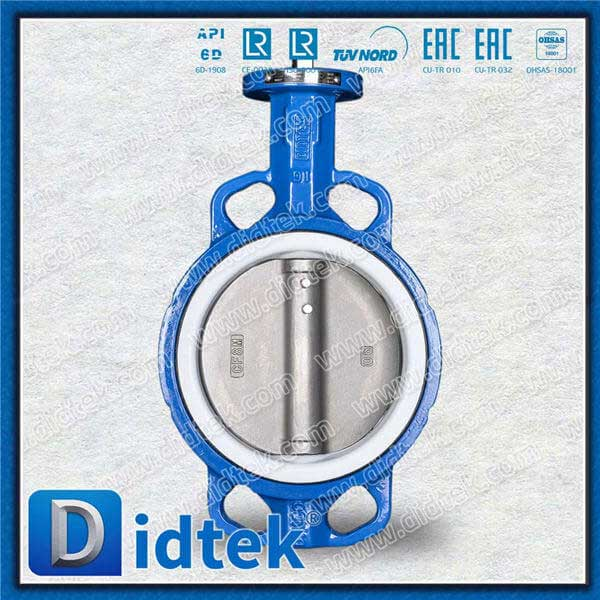 PTFE scellant le fer ductile GGG40 Valve de papillon concentrique