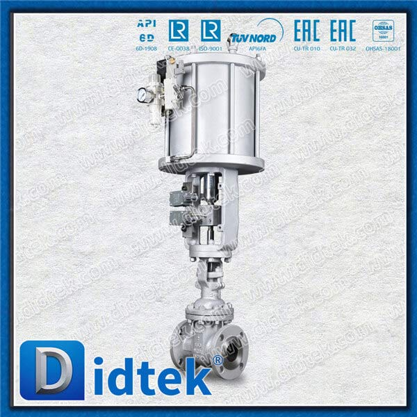 Vanne de porte WCB pneumatique avec 2 interrupteurs de limites
