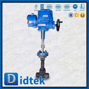 Modèle de contrôle Pergardage Boule Below Globe Valve avec actionneur électrique intelligent