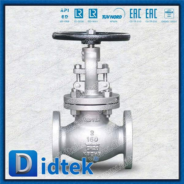 Caustique chimique ASTM A351 Valve de globe