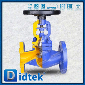 Din Bellow Globe Valve-DN50 1.0619 Bouche de roue à main