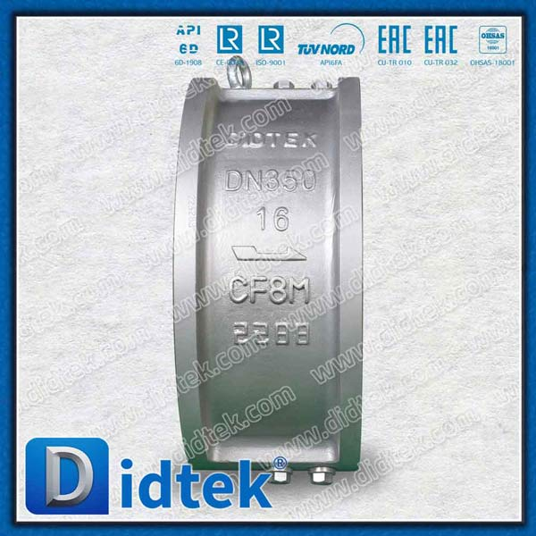Clapet anti-retour à double plaque en acier moulé API 594 SS CF8M