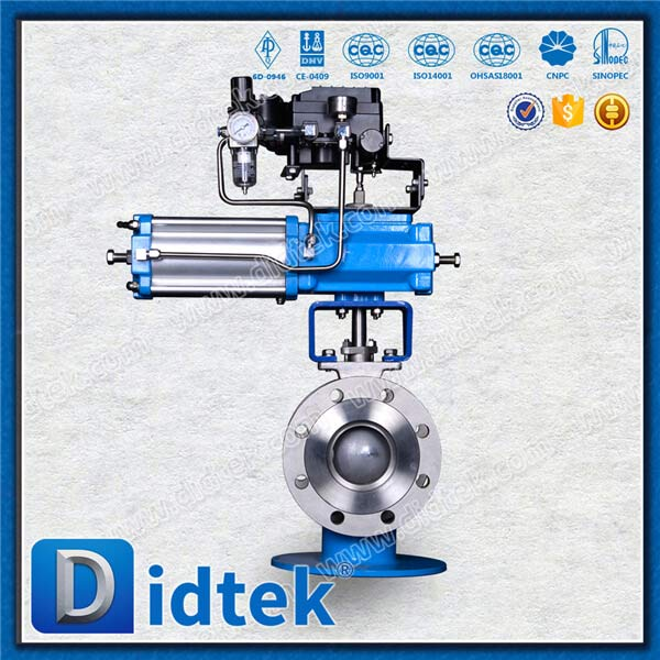 Pneumatique Fast Open Close Semi55 siège Ni60 Ball V-ball Valve