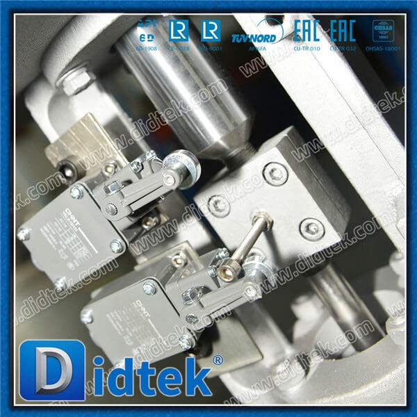 Vanne de porte WCB pneumatique avec 2 interrupteurs de limites