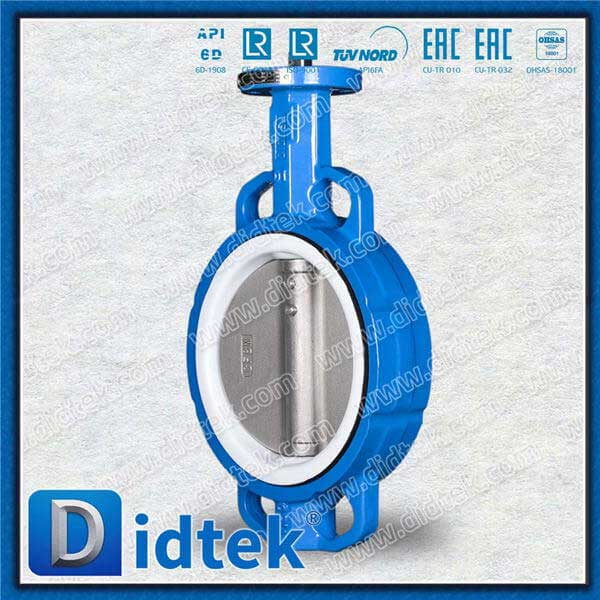 PTFE scellant le fer ductile GGG40 Valve de papillon concentrique