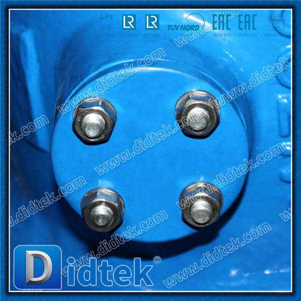 Valve de contrôle de papillon avec contrepoids hydraulique