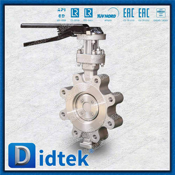 Triple Offset Lug Butterfly Valve-4 '' CF8 Lever