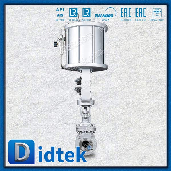 Vanne de porte WCB pneumatique avec 2 interrupteurs de limites