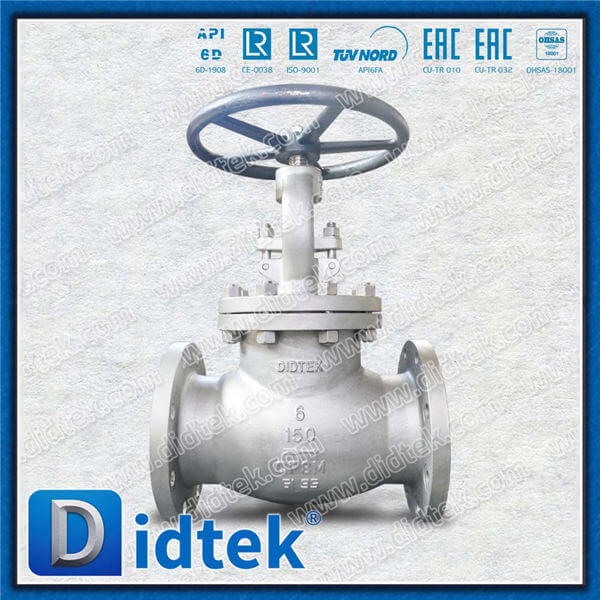 Acier inoxydable 6 pouces 150 lb SS316 CF8M Globe Valve