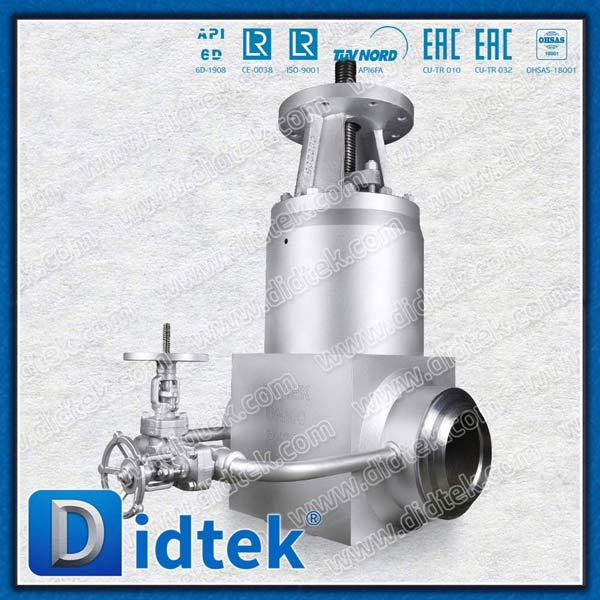 F91 Vanne de porte soudée en acier forgé F91 avec contournement