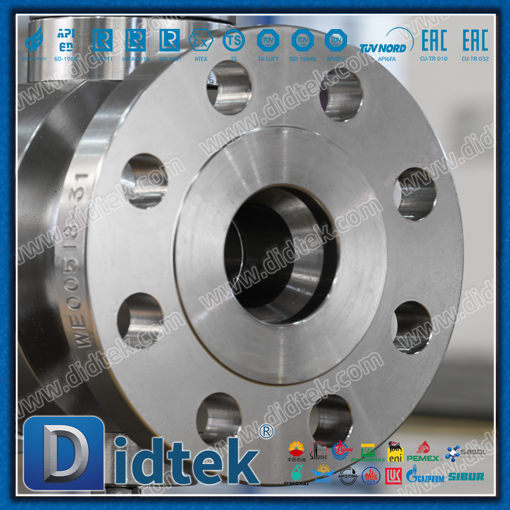 Didtek Necking Double-Direct Lip Special Alliage Inconel 825 Tourillon Ball Valve