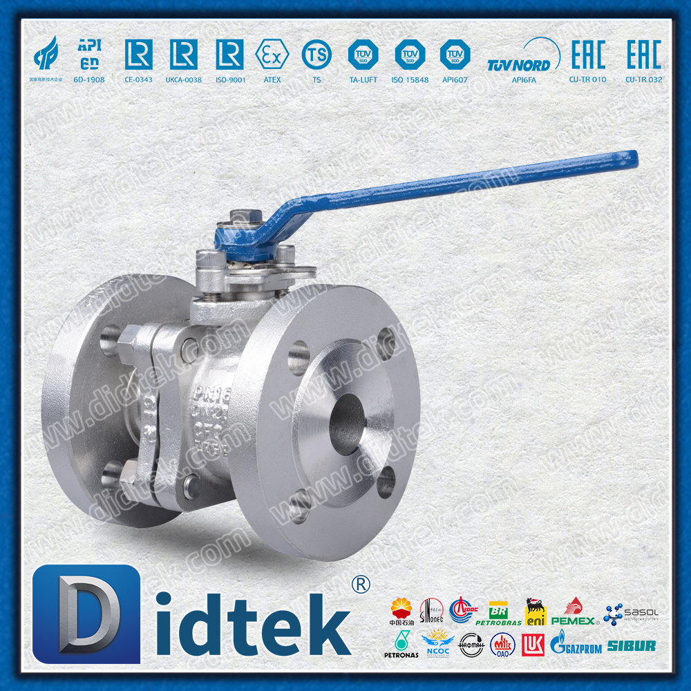Tige flottante posée par métal d'acier inoxydable DIN/EN anti-éruption de robinet à tournant sphérique