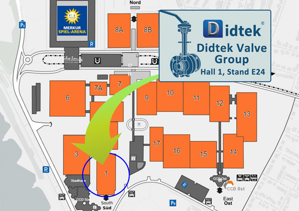 Diditek Valve World Expo & Conference Invitation Stand 1 S