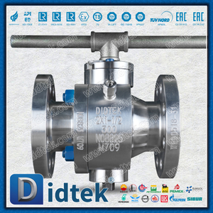 Didtek Necking Double-Direct Lip Special Alliage Inconel 825 Tourillon Ball Valve