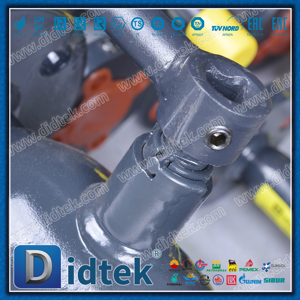 Robinet à bille entièrement soudé en acier inoxydable SS304, joint souple PTFE ST37.8