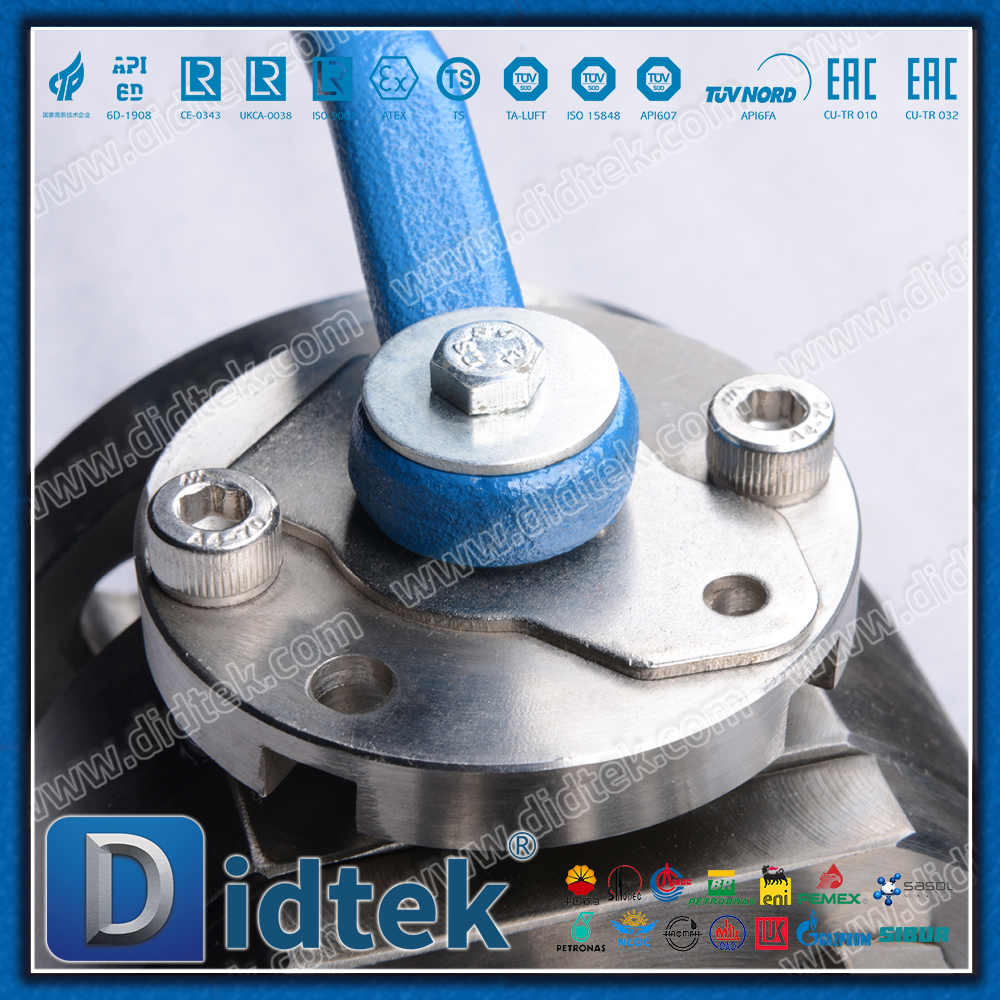 Actionneur pneumatique à double effet duplex F51 en acier inoxydable, robinet à tournant sphérique flottant forgé à siège métallique