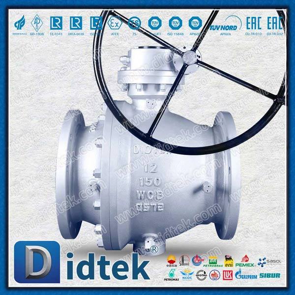 12 '' WCB Fire Safe Split Split Body Trunnion Ball Valve