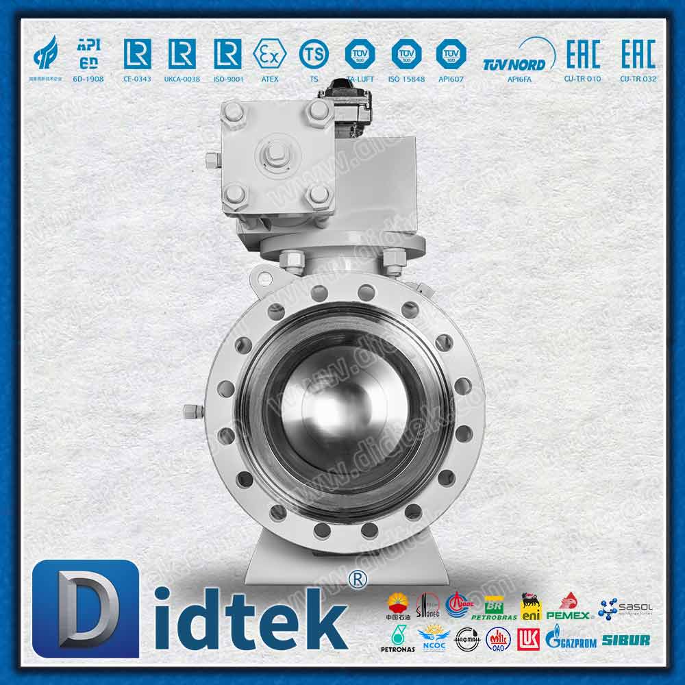 Robinet à bille à tourillon à siège métallique en acier forgé pneumatique et hydraulique pour le génie maritime