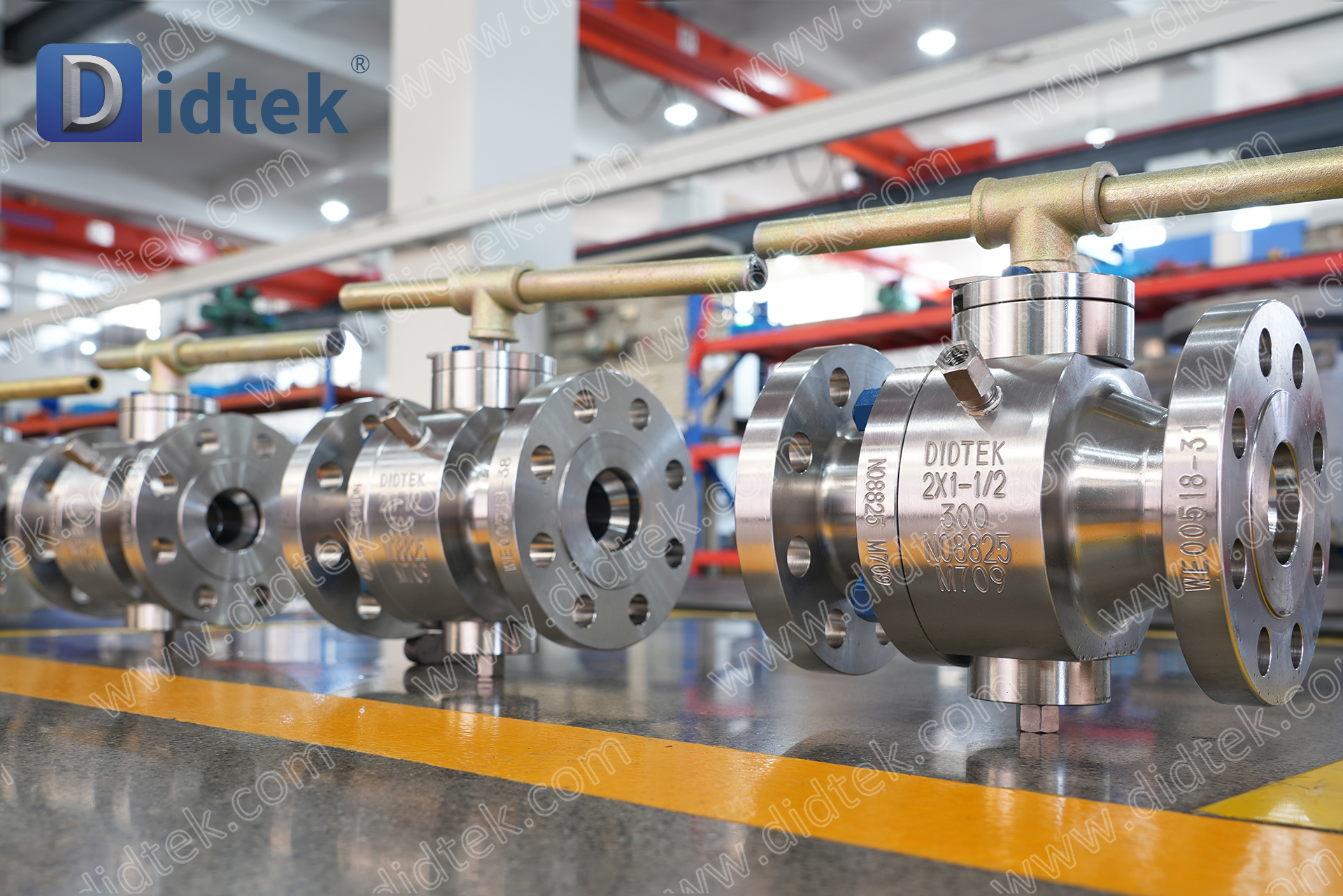Didtek Necking Double-Direct Lip Special Alliage Inconel 825 Tourillon Ball Valve