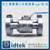 Robinet à bille flottant forgé haute pression RF duplex en acier inoxydable Class1500 F51