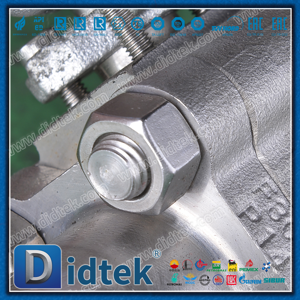 Valve en acier forgée de connexion d'extension F304 de 3 morceaux avec le dispositif de verrouillage