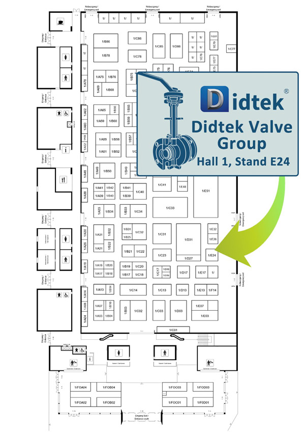 Diditek Valve World Expo & Conference Invitation Stand 2 S