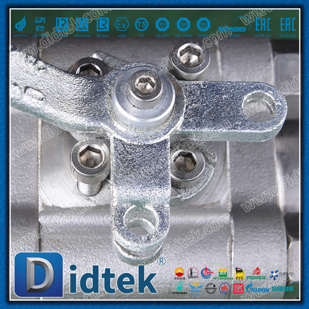 Valve en acier forgée de connexion d'extension F304 de 3 morceaux avec le dispositif de verrouillage