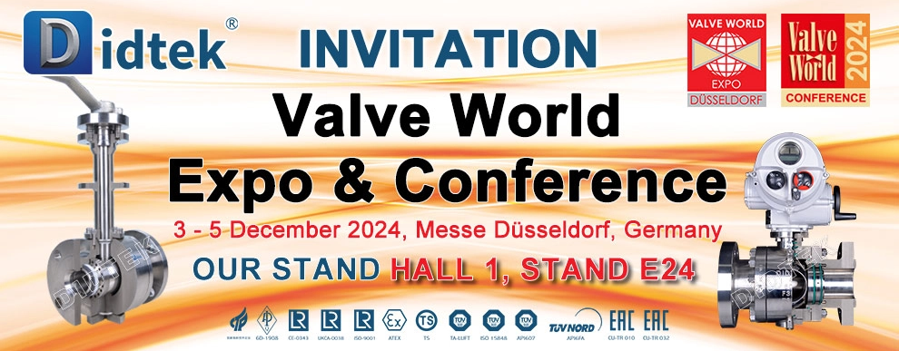 Diditek Valve World Dusseldorf Allemagne Expo & Conference 2024