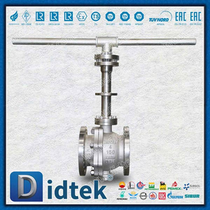 Tige de 4 pouces de long cf3m coulé en acier manuel de la bille trunnion