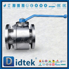 Actionneur pneumatique à double effet duplex F51 en acier inoxydable, robinet à tournant sphérique flottant forgé à siège métallique