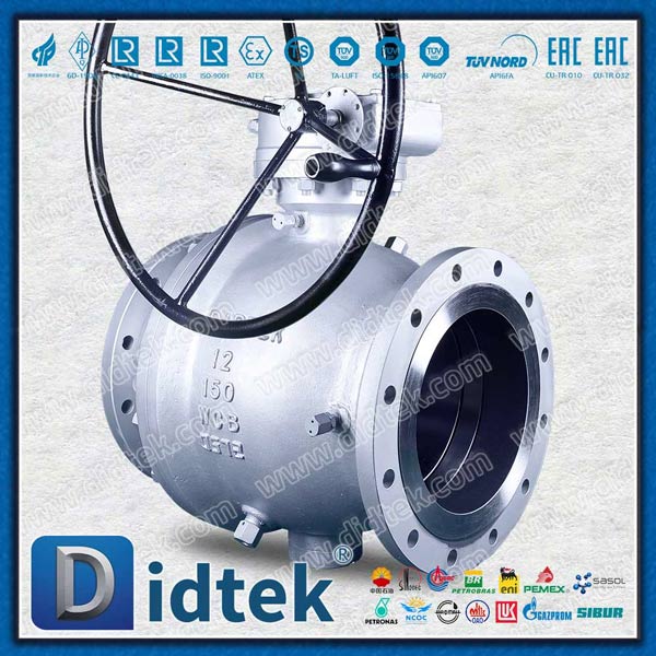 12 '' WCB Fire Safe Split Split Body Trunnion Ball Valve