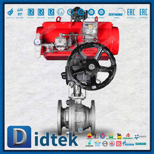 Robinet à bille pneumatique à simple effet pour eau déminéralisée