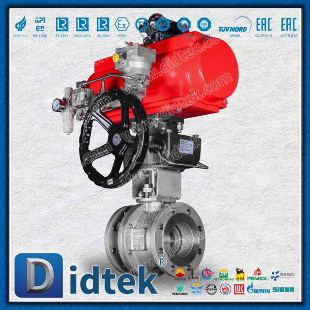 Robinet à bille pneumatique à simple effet pour eau déminéralisée