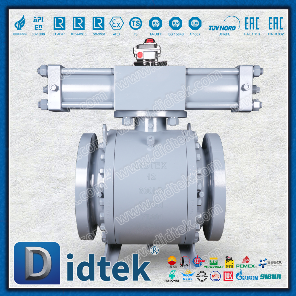 Robinet à tournant sphérique hydraulique pneumatique marin pour l'ingénierie offshore