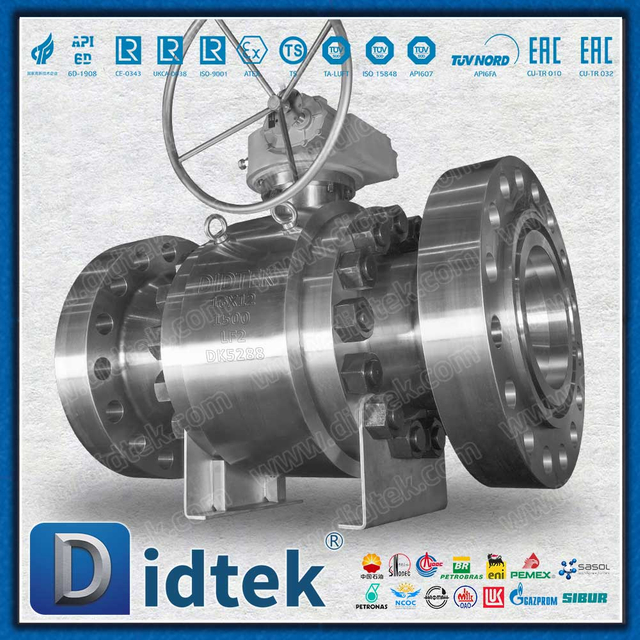 Robinet à tournant sphérique à haute pression de joint de lèvre de recouvrement d'Inconel 625 pour l'ingénierie maritime