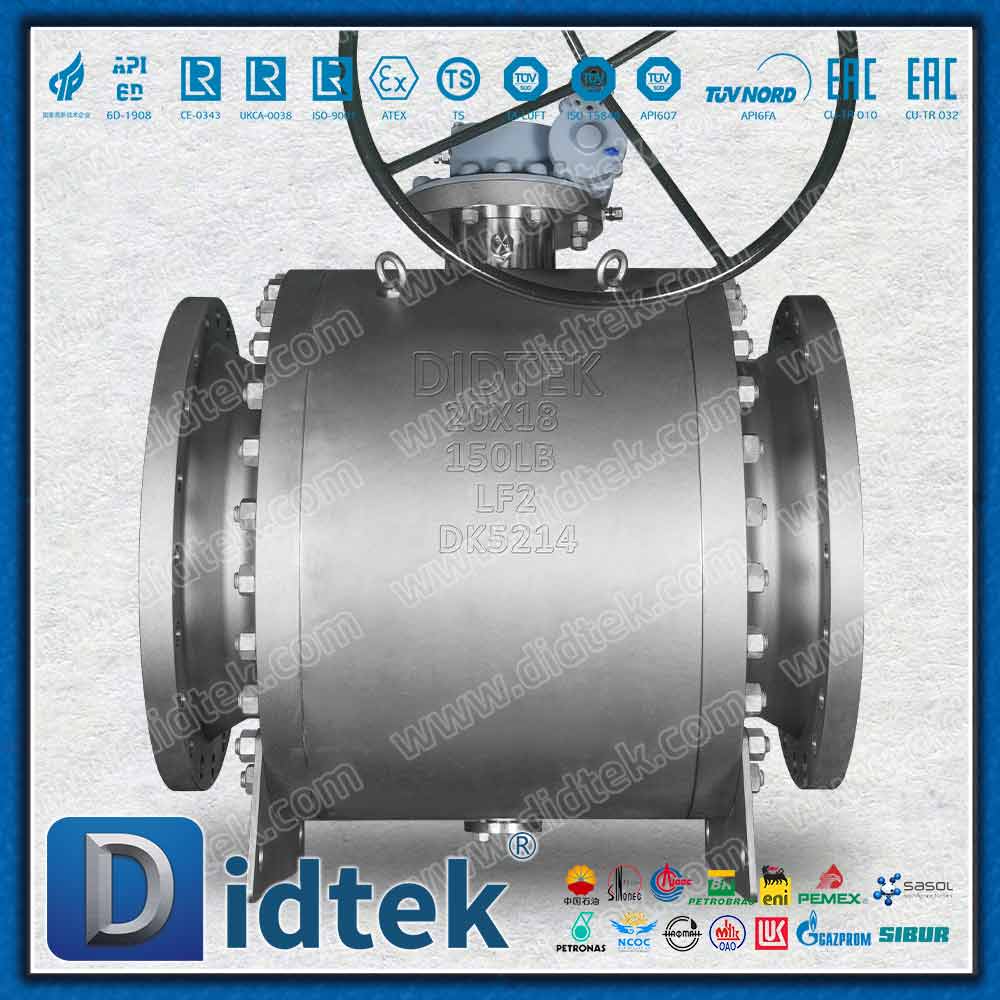 LF2 + Inconel 625 Overlay avec robinet à tournant sphérique à tourillon à joint à lèvres en PTFE Elgiloy