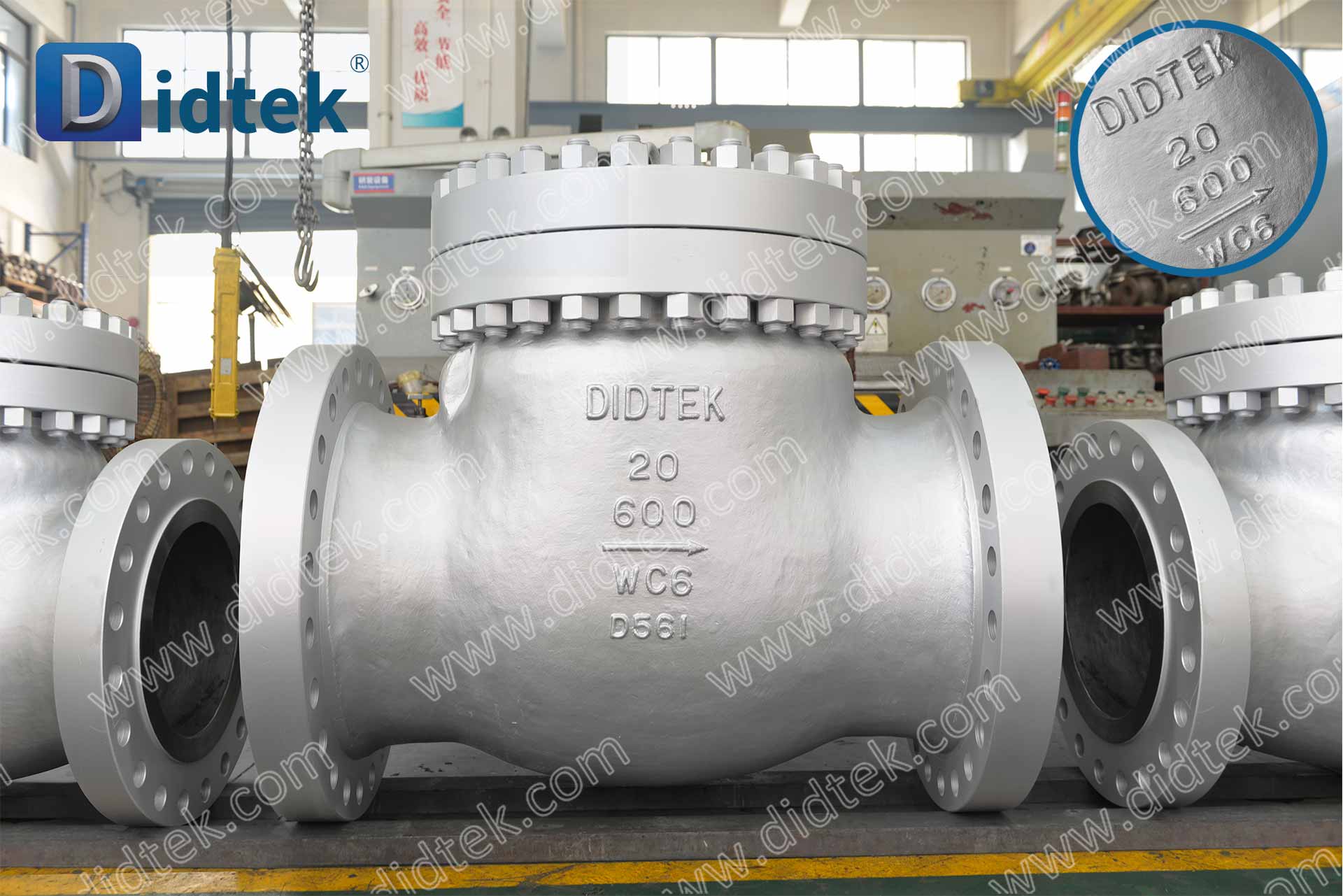 C-27 DIDTEKCSSCV-Clapet anti-retour WC6 en acier alli&eacute; au chrome-molybd&egrave;ne moul&eacute;