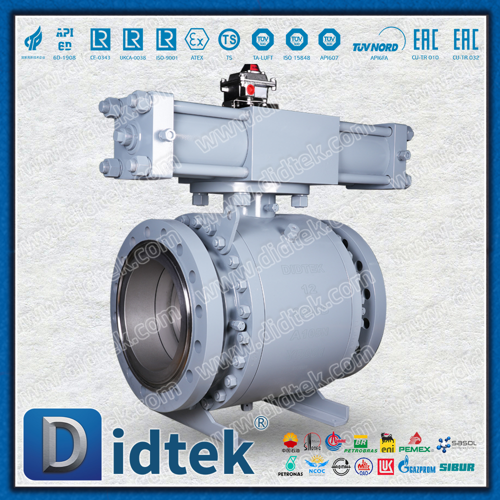 Robinet à tournant sphérique hydraulique pneumatique marin pour l'ingénierie offshore
