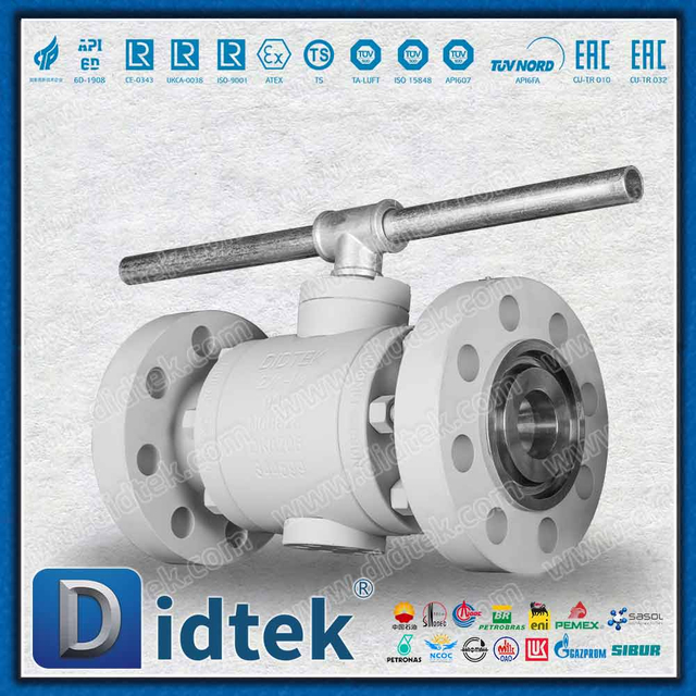 Robinet à bille à tourillon Inconel 825